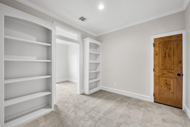 504 High Meadow Ranch Dr, Magnolia, TX 77355 - unfurnished bedroom featuring carpet and ornamental molding