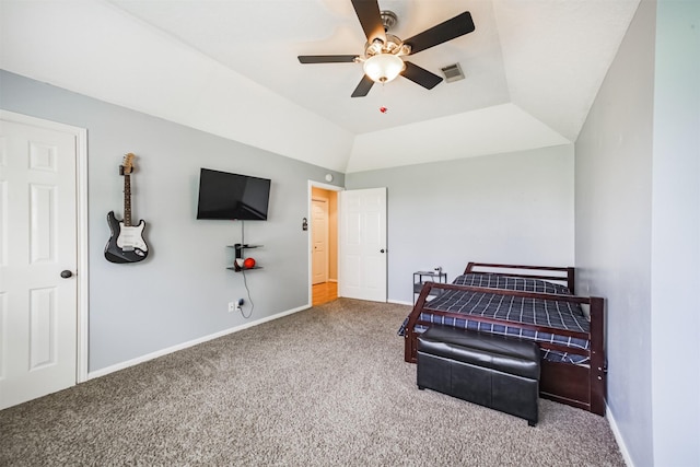 4222 Skylane Rd, Beach City, TX 77523 - bedroom featuring carpet floors, baseboards, and ceiling fan
