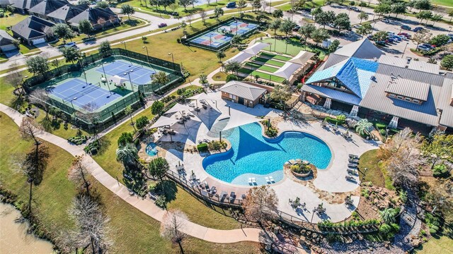 430 Seaside Sparrow Way, Richmond, TX 77469 - aerial overview of property's location with a pool