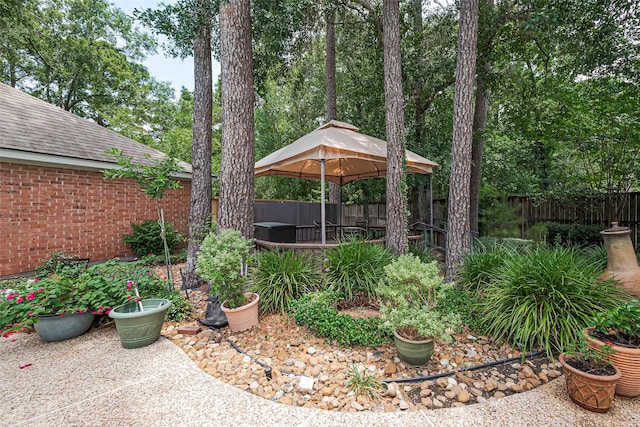26 Skyland Pl, The Woodlands, TX 77381 - view of yard with a gazebo
