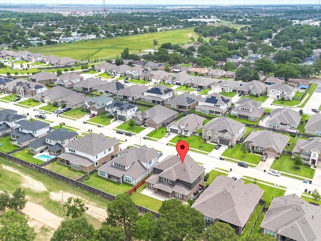 2107 Jitterbug Ln, Katy, TX 77493 - aerial view of property and surrounding area with nearby suburban area