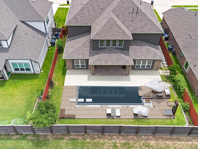 2107 Jitterbug Ln, Katy, TX 77493 - aerial view of residential area