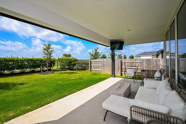 23767 Ruby Bramble Trl, Katy, TX 77493 - view of patio / terrace with outdoor lounge area
