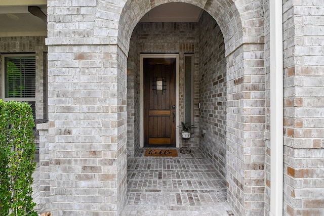 13326 Hartford Bay Trl, Cypress, TX 77429 - property entrance with brick siding