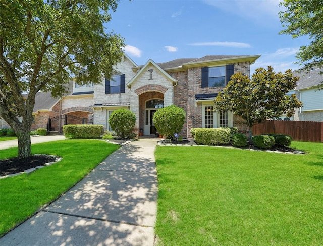 3826 Bell Hollow Ln, Katy, TX 77494 - french country inspired facade with brick siding and stone siding