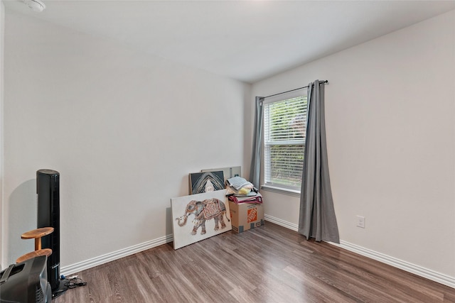 302 Connecticut St, Houston, TX 77029 - misc room featuring wood finished floors and baseboards