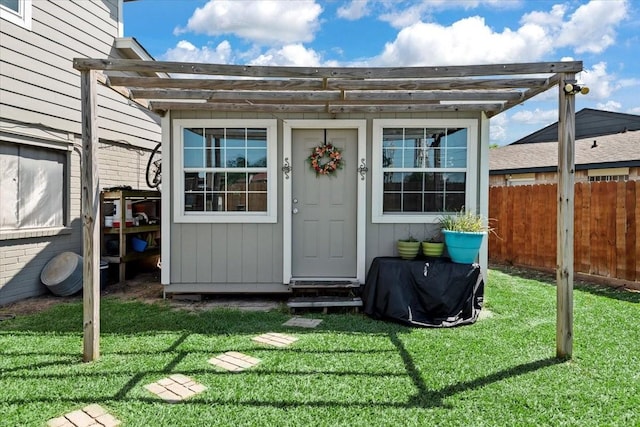 8307 Parasol Ln, Houston, TX 77064 - entrance to property featuring a pergola