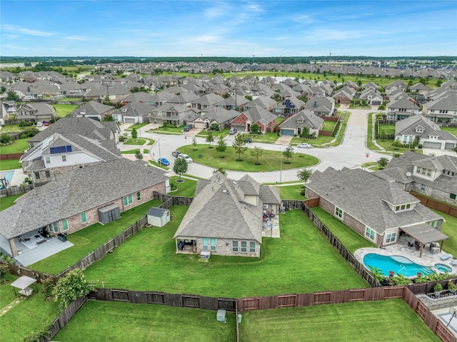 7411 Nottington Ct, Spring, TX 77379 - aerial view of residential area with a pool area