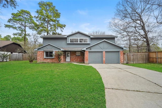 2251 Middle Creek Dr, Houston, TX 77339 - traditional home featuring brick siding, concrete driveway, a garage, and roof with shingles