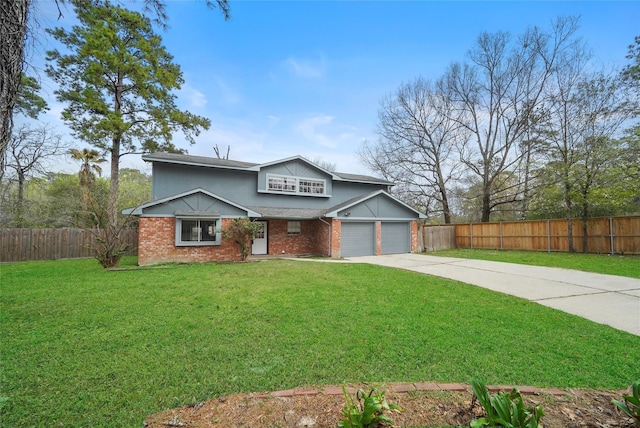 2251 Middle Creek Dr, Houston, TX 77339 - traditional-style house featuring driveway, brick siding, and a garage