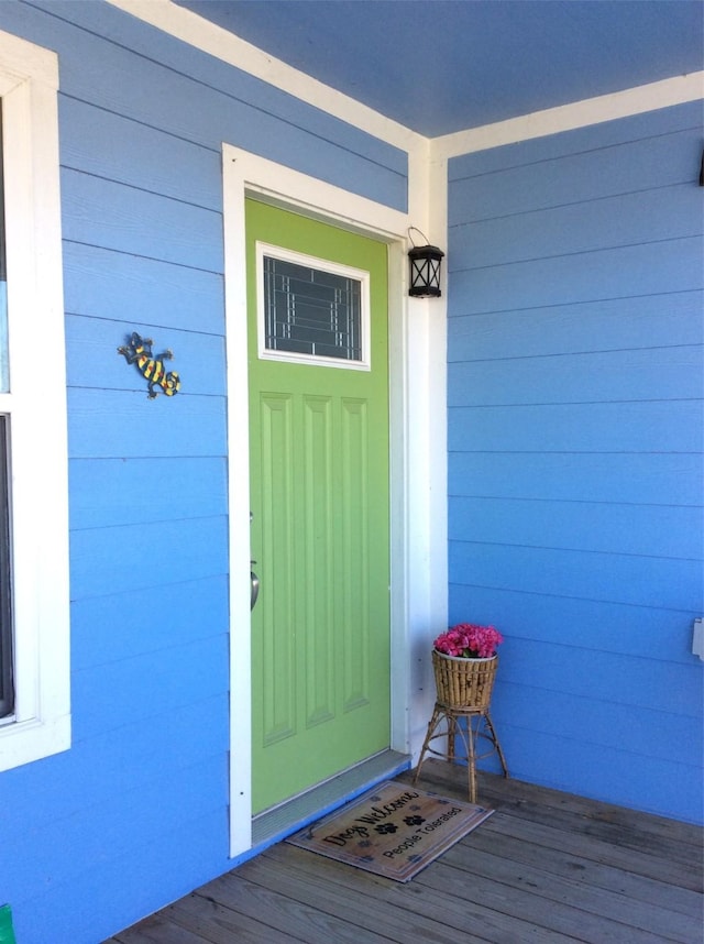 915 Sandollar, Crystal Beach, TX 77650 - doorway to property featuring covered porch