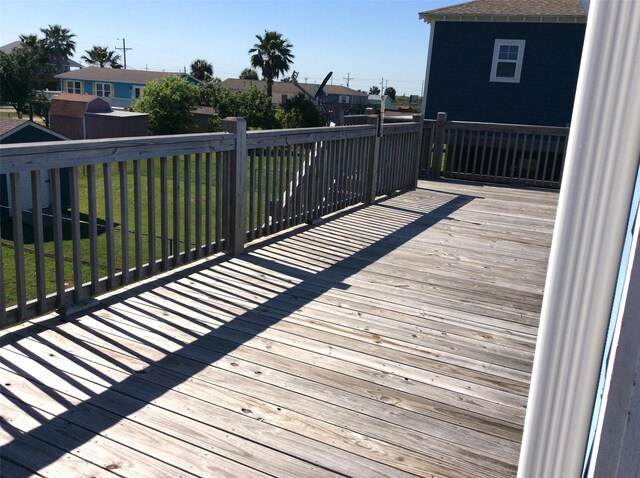 915 Sandollar, Crystal Beach, TX 77650 - wooden terrace with a yard