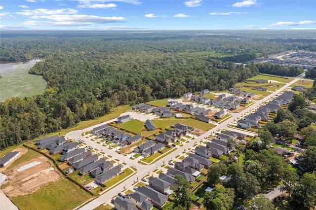 24708 Sonora Crescent Cir, Huffman, TX 77336 - aerial overview of property's location with a heavily wooded area and nearby suburban area