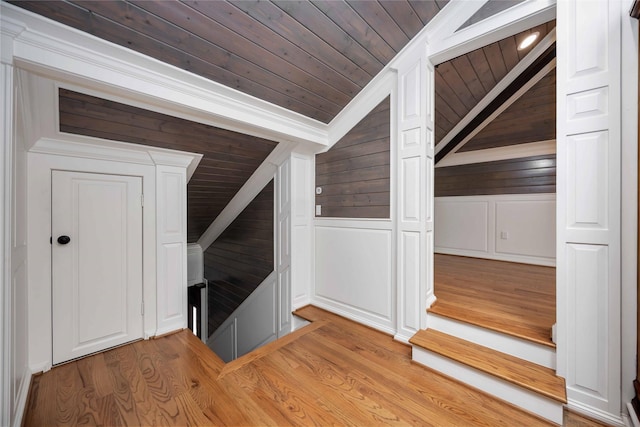 4031 Fernwood Dr, Houston, TX 77021 - bonus room with wooden ceiling, wood finished floors, and vaulted ceiling