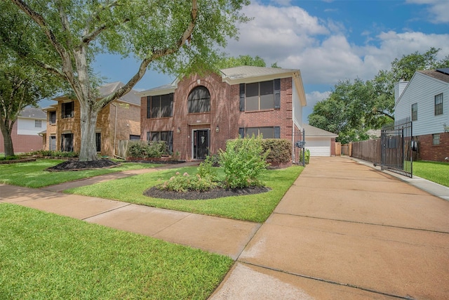 939 Mulberry Ridge Way, Houston, TX 77062 - view of front of home featuring brick siding and a garage