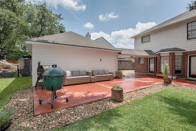 939 Mulberry Ridge Way, Houston, TX 77062 - deck with a patio and an outdoor hangout area