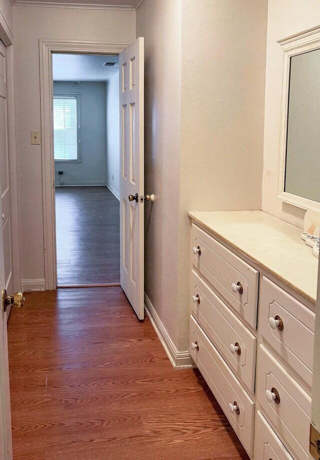 409 W Collier St, Jasper, TX 75951 - hallway with light wood-style floors and baseboards