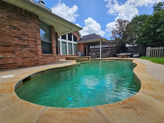 21235 Pennshore Ln, Katy, TX 77450 - view of pool with an outdoor hangout area and a patio