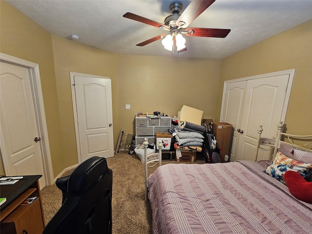 21235 Pennshore Ln, Katy, TX 77450 - carpeted bedroom with ceiling fan