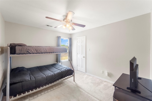 6923 Cobblestone Path, Houston, TX 77084 - bedroom with carpet flooring, a ceiling fan, and baseboards