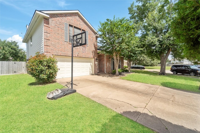 6923 Cobblestone Path, Houston, TX 77084 - view of front of property with brick siding, concrete driveway, and an attached garage