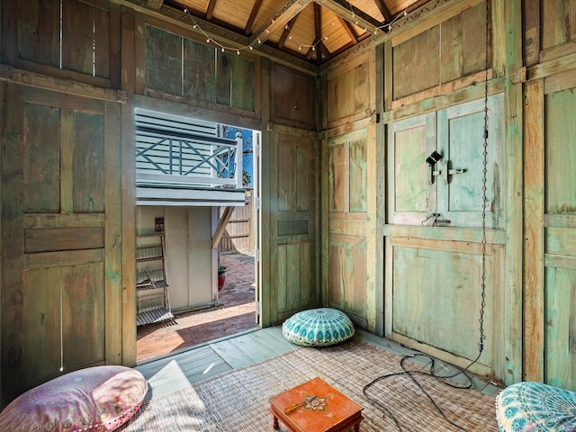 1014 20th St, Galveston, TX 77550 - misc room featuring wood finished floors and wood ceiling