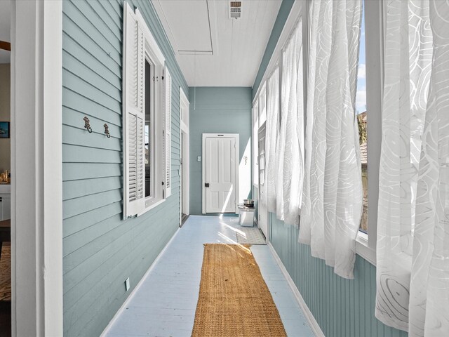 1014 20th St, Galveston, TX 77550 - hallway with attic access