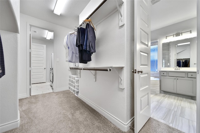 28172 Woodland Bend Way, Spring, TX 77386 - spacious closet with a sink and light carpet
