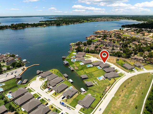 12211 Grey Plover Ct, Conroe, TX 77304 - view of property location with a large body of water and nearby suburban area