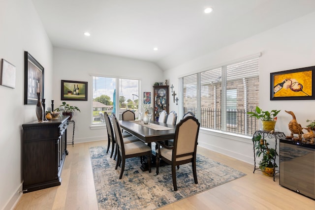 12211 Grey Plover Ct, Conroe, TX 77304 - dining room featuring light wood finished floors and recessed lighting