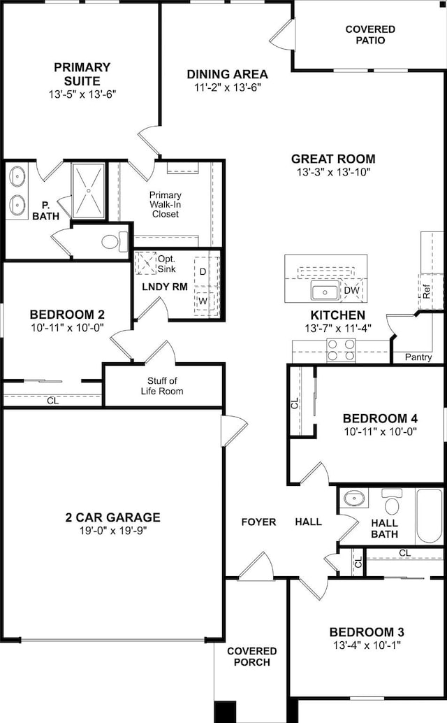 8335 Bay Oaks Dr, Baytown, TX 77523 - home floor plan