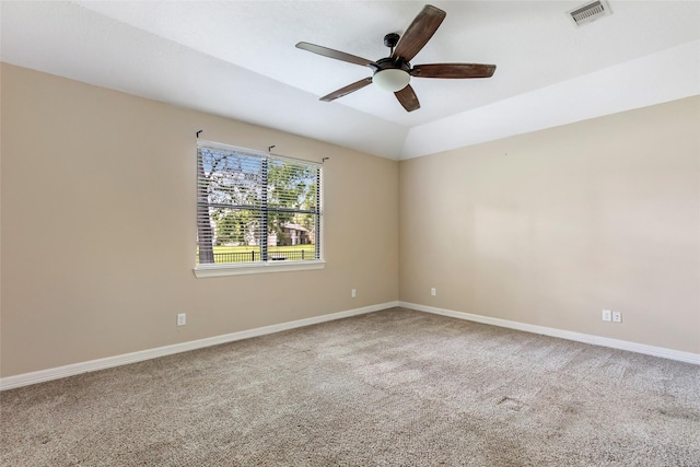 1511 Tournament Ct, Crosby, TX 77532 - spare room featuring ceiling fan, carpet flooring, and baseboards