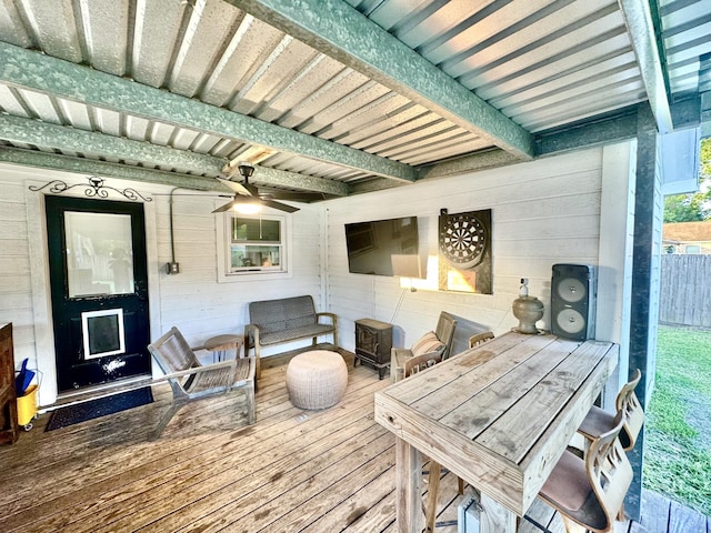 11837 13th St, Santa Fe, TX 77510 - view of wooden terrace