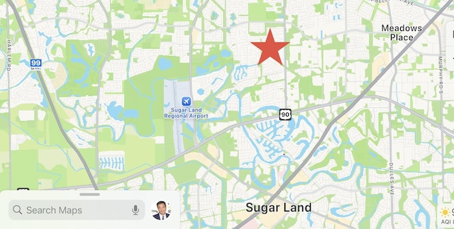 13603 Woodchester Dr, Sugar Land, TX 77498 - map of property location