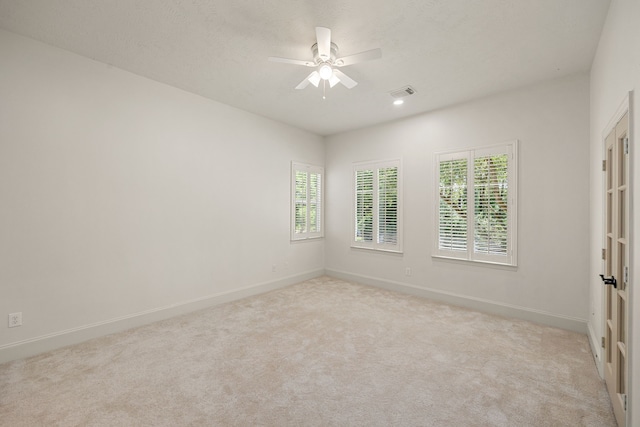24914 Misty Heath Ln, Katy, TX 77494 - carpeted spare room with a ceiling fan, baseboards, and recessed lighting