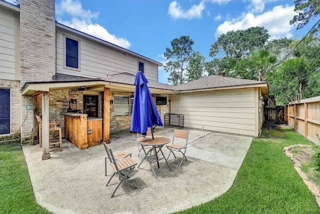 6606 Chancellor Dr, Spring, TX 77379 - view of patio