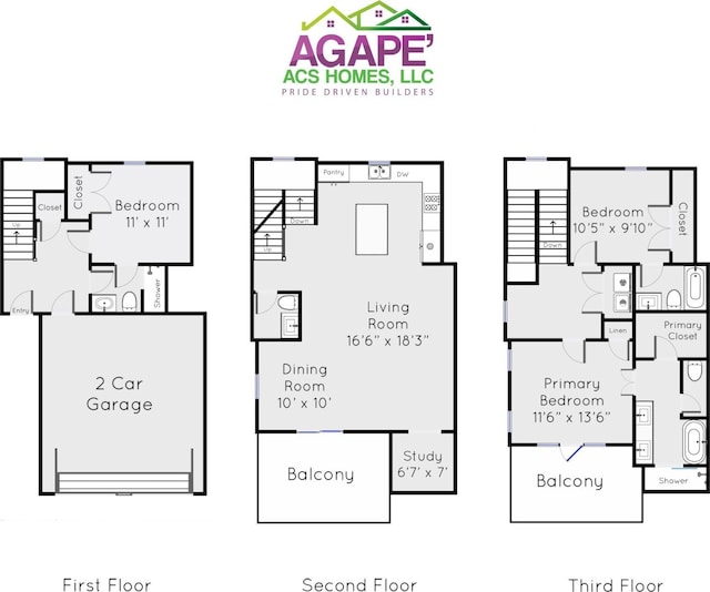 1266-1264 Finnigan St, Houston, TX 77020 - home floor plan