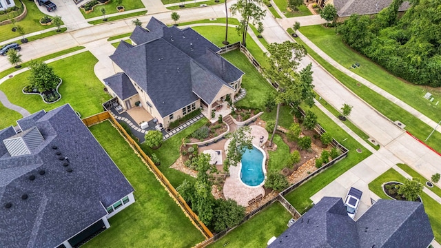 1003 Angel Forest Ct, Pinehurst, TX 77362 - view from above of property with a pool