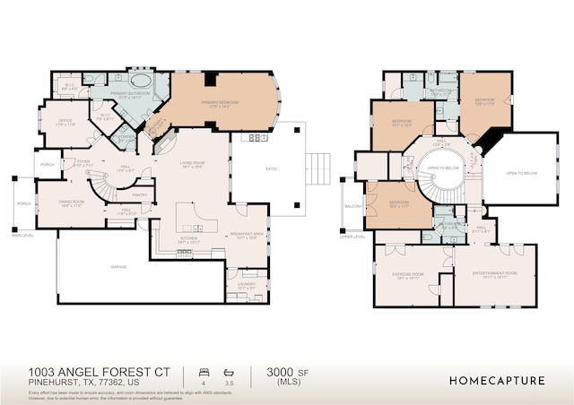 1003 Angel Forest Ct, Pinehurst, TX 77362 - view of room layout