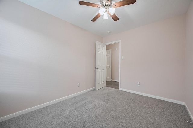 28861 Llano River Loop, Spring, TX 77386 - empty room featuring carpet floors, baseboards, and ceiling fan
