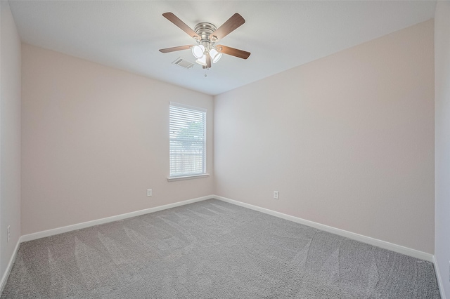 28861 Llano River Loop, Spring, TX 77386 - carpeted spare room with baseboards and a ceiling fan