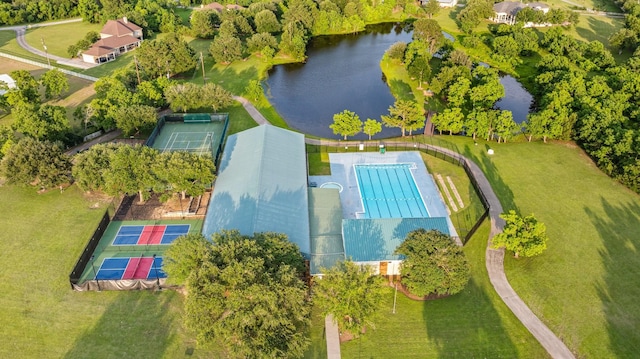 28622 Champions Dr, Magnolia, TX 77355 - bird's eye view of a nearby body of water