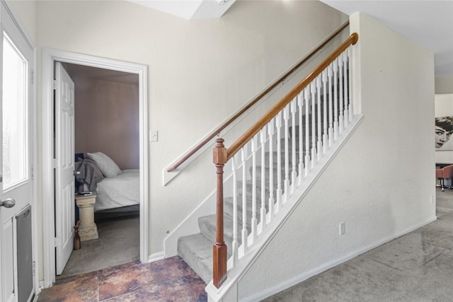 19034 Ashford Square St, Tomball, TX 77375 - stairs with carpet floors and healthy amount of natural light