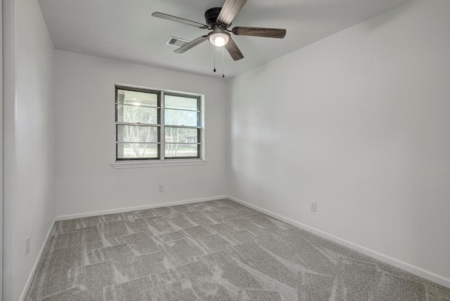 229 Burkett St, Richwood, TX 77531 - empty room with ceiling fan and carpet flooring