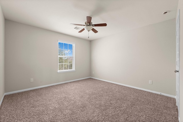 18115 Fernwood Bend Dr, Tomball, TX 77377 - unfurnished room with carpet floors, a ceiling fan, and baseboards