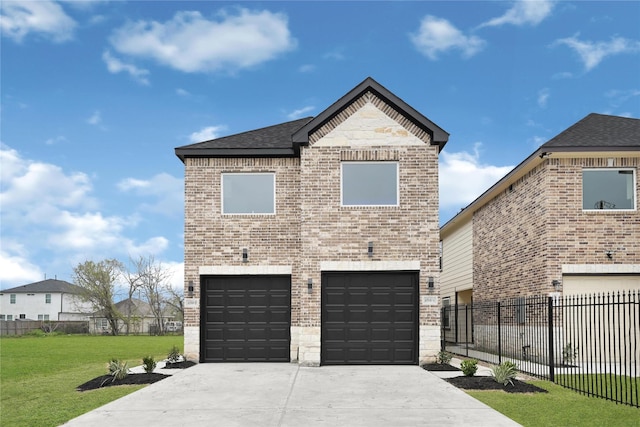 4516 Maggie St, Houston, TX 77051 - view of property exterior featuring brick siding, an attached garage, driveway, and roof with shingles