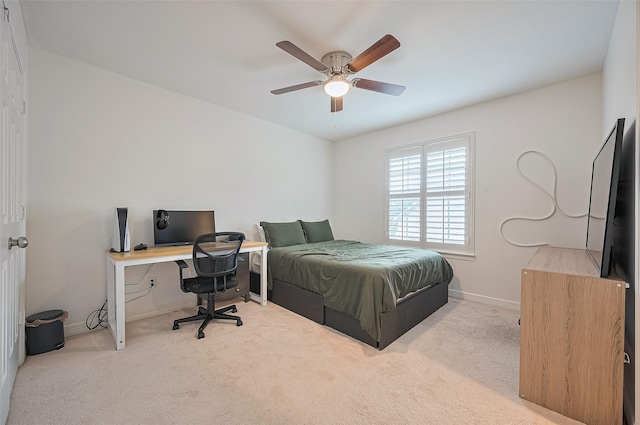 1942 Crisfield Dr, Sugar Land, TX 77479 - bedroom with carpet flooring and a ceiling fan