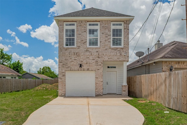 4116 Alvin St, Houston, TX 77051 - view of front of property featuring brick siding, concrete driveway, an attached garage, and roof with shingles