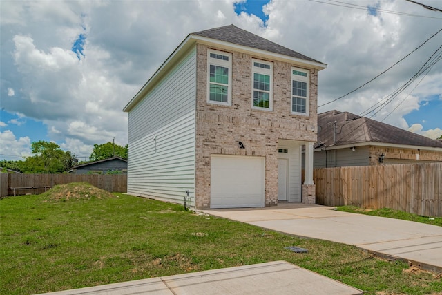 4116 Alvin St, Houston, TX 77051 - view of front of home featuring brick siding, concrete driveway, and an attached garage