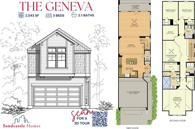 833 Fisher St Unit E, Houston, TX 77018 - floor plan / room layout